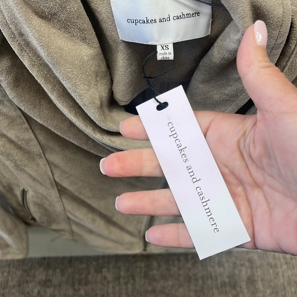 New with tags. Cupcakes and cashmere finleigh jacket in toffee faux suede - Picture 4 of 4